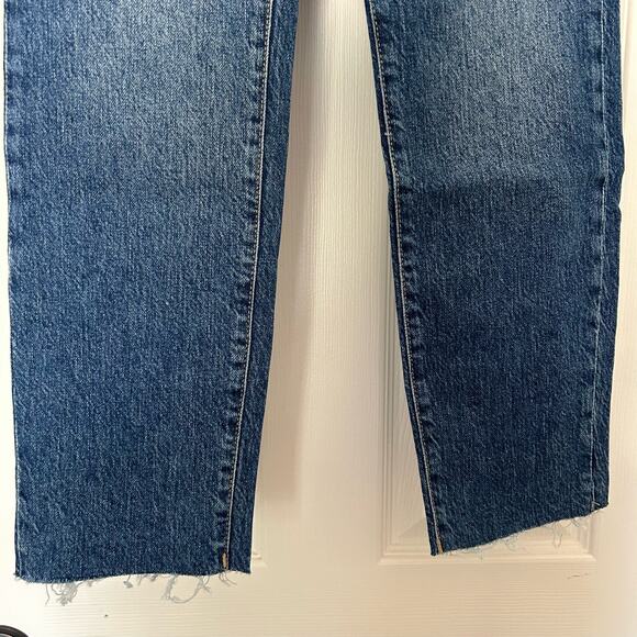 NWT Good American Womens Good Classic Blue 940 Hi-Rise Raw Hem Jean 2/26 - Picture 8 of 16